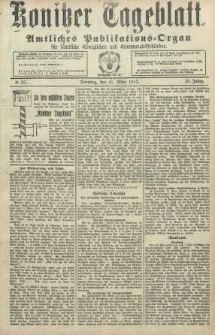 Konitzer Tageblatt.Amtliches Publikations=Organ, nr65