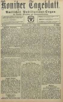 Konitzer Tageblatt.Amtliches Publikations=Organ, nr79