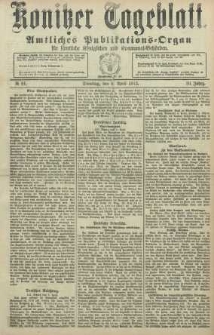 Konitzer Tageblatt.Amtliches Publikations=Organ, nr81