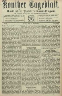 Konitzer Tageblatt.Amtliches Publikations=Organ, nr84