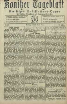 Konitzer Tageblatt.Amtliches Publikations=Organ, nr86