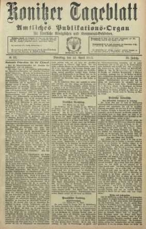 Konitzer Tageblatt.Amtliches Publikations=Organ, nr93