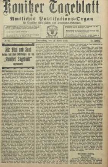 Konitzer Tageblatt.Amtliches Publikations=Organ, nr95