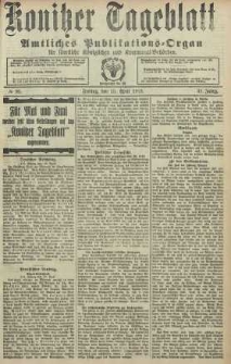 Konitzer Tageblatt.Amtliches Publikations=Organ, nr96