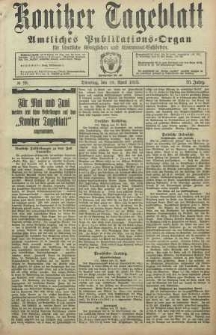 Konitzer Tageblatt.Amtliches Publikations=Organ, nr99