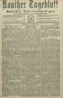 Konitzer Tageblatt.Amtliches Publikations=Organ, nr112