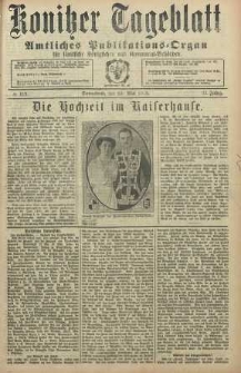 Konitzer Tageblatt.Amtliches Publikations=Organ, nr119