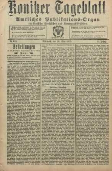 Konitzer Tageblatt.Amtliches Publikations=Organ, nr122
