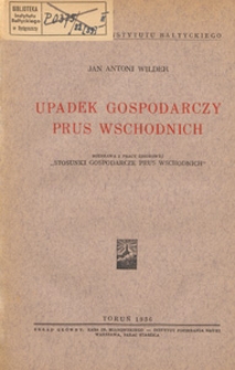 Upadek gospodarczy Prus Wschodnich