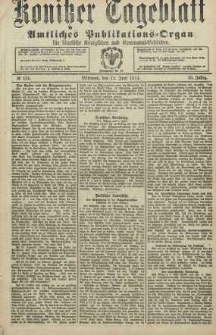 Konitzer Tageblatt.Amtliches Publikations=Organ, nr134