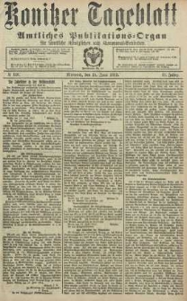 Konitzer Tageblatt.Amtliches Publikations=Organ, nr140