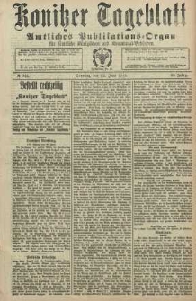 Konitzer Tageblatt.Amtliches Publikations=Organ, nr144