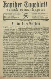 Konitzer Tageblatt.Amtliches Publikations=Organ, nr5