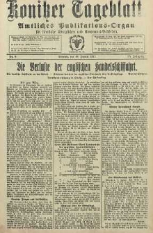 Konitzer Tageblatt.Amtliches Publikations=Organ, nr8