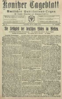 Konitzer Tageblatt.Amtliches Publikations=Organ, nr15