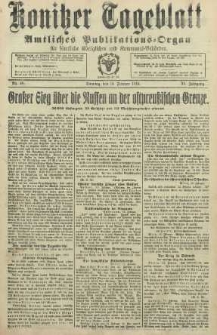 Konitzer Tageblatt.Amtliches Publikations=Organ, nr38