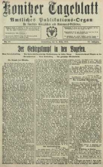 Konitzer Tageblatt.Amtliches Publikations=Organ, nr59