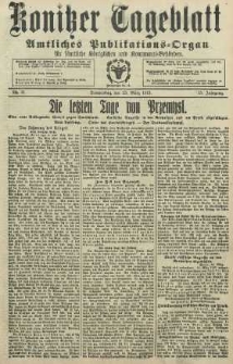 Konitzer Tageblatt.Amtliches Publikations=Organ, nr71