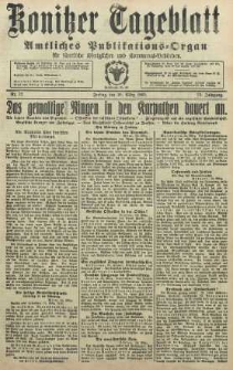 Konitzer Tageblatt.Amtliches Publikations=Organ, nr72