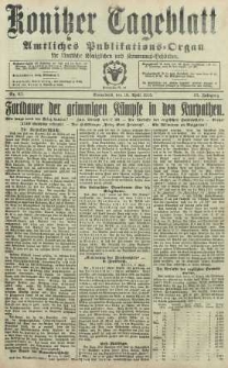 Konitzer Tageblatt.Amtliches Publikations=Organ, nr83