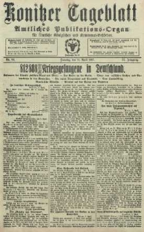 Konitzer Tageblatt.Amtliches Publikations=Organ, nr84