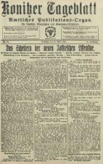 Konitzer Tageblatt.Amtliches Publikations=Organ, nr85