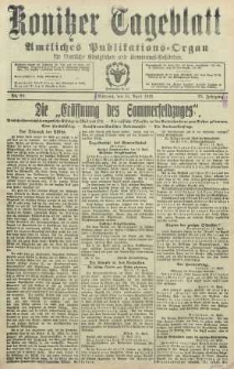 Konitzer Tageblatt.Amtliches Publikations=Organ, nr86