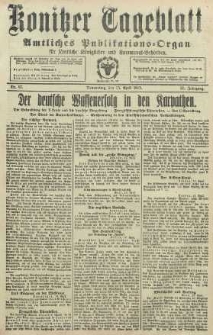 Konitzer Tageblatt.Amtliches Publikations=Organ, nr87