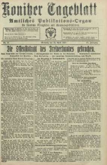 Konitzer Tageblatt.Amtliches Publikations=Organ, nr92