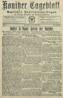 Konitzer Tageblatt.Amtliches Publikations=Organ, nr95