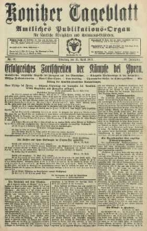Konitzer Tageblatt.Amtliches Publikations=Organ, nr97