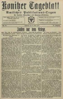 Konitzer Tageblatt.Amtliches Publikations=Organ, nr115