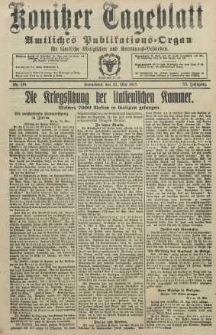 Konitzer Tageblatt.Amtliches Publikations=Organ, nr118