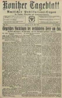 Konitzer Tageblatt.Amtliches Publikations=Organ, nr122