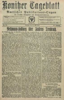 Konitzer Tageblatt.Amtliches Publikations=Organ, nr124