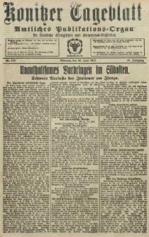 Konitzer Tageblatt.Amtliches Publikations=Organ, nr138
