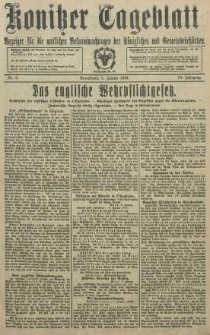 Konitzer Tageblatt.Amtliches Publikations=Organ, nr6