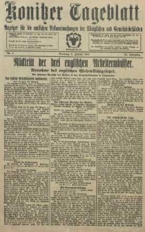 Konitzer Tageblatt.Amtliches Publikations=Organ, nr7