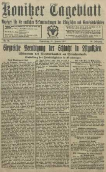 Konitzer Tageblatt.Amtliches Publikations=Organ, nr16
