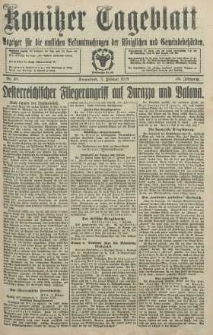 Konitzer Tageblatt.Amtliches Publikations=Organ, nr30