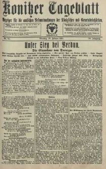 Konitzer Tageblatt.Amtliches Publikations=Organ, nr50