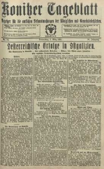 Konitzer Tageblatt.Amtliches Publikations=Organ, nr58
