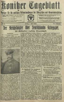 Konitzer Tageblatt.Amtliches Publikations=Organ, nr83