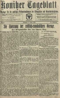 Konitzer Tageblatt.Amtliches Publikations=Organ, nr87