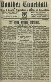 Konitzer Tageblatt.Amtliches Publikations=Organ, nr103