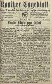 Konitzer Tageblatt.Amtliches Publikations=Organ, nr111