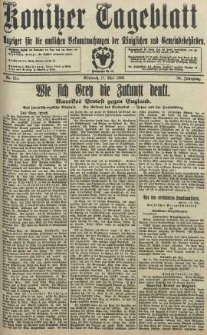 Konitzer Tageblatt.Amtliches Publikations=Organ, nr115