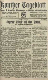 Konitzer Tageblatt.Amtliches Publikations=Organ, nr134