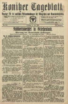 Konitzer Tageblatt.Amtliches Publikations=Organ, nr160