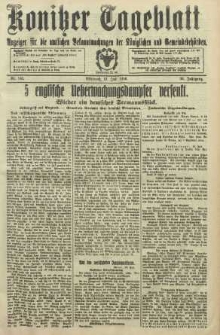 Konitzer Tageblatt.Amtliches Publikations=Organ, nr161